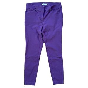 2/$15 Ricki's Dark Purple Cropped Skinny Pants Size 6